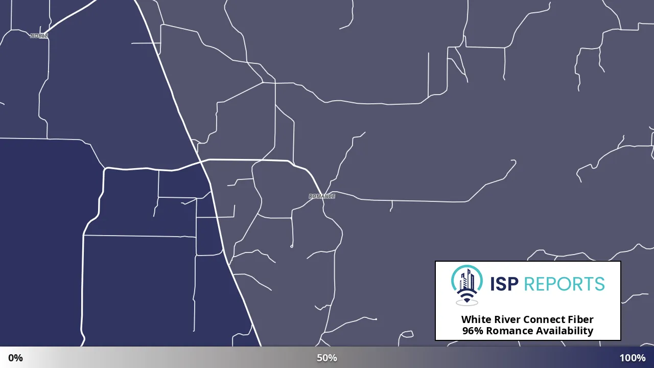 Romance, MO map of internet availability