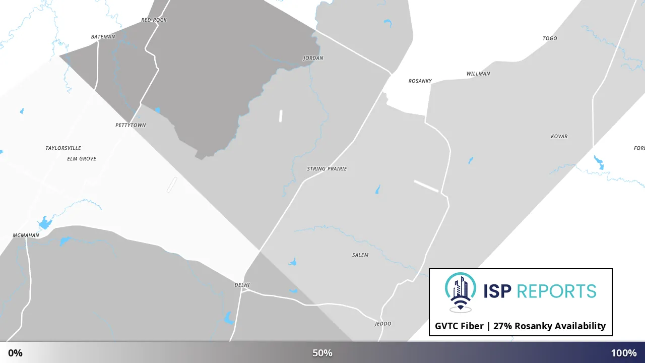 Rosanky, TX map of internet availability