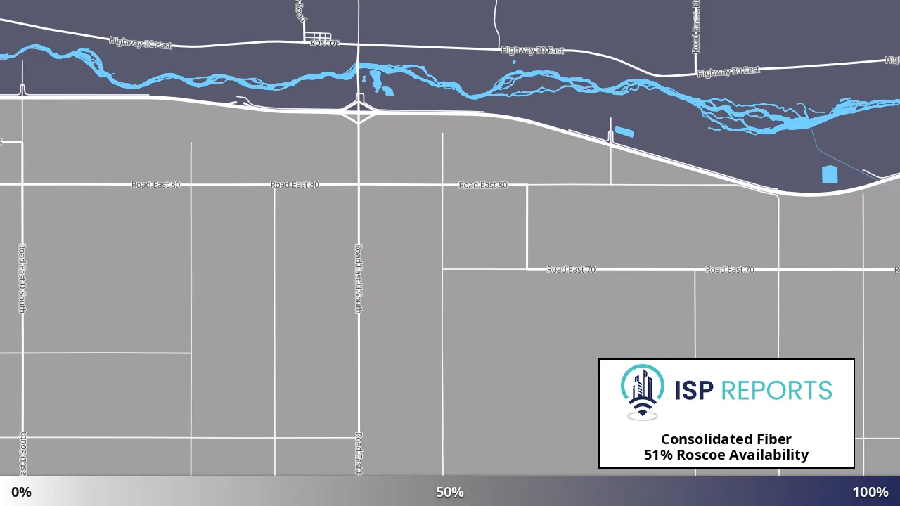 Roscoe, NE map of internet availability