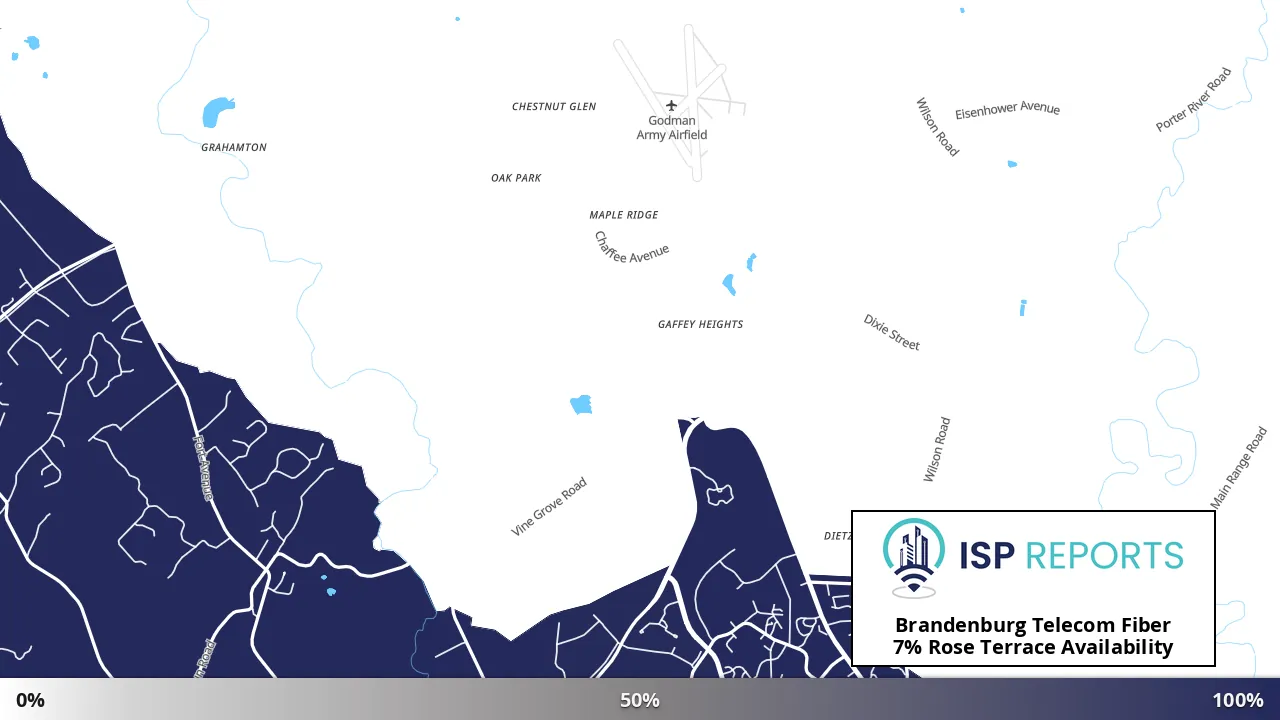 Rose Terrace, KY map of internet availability