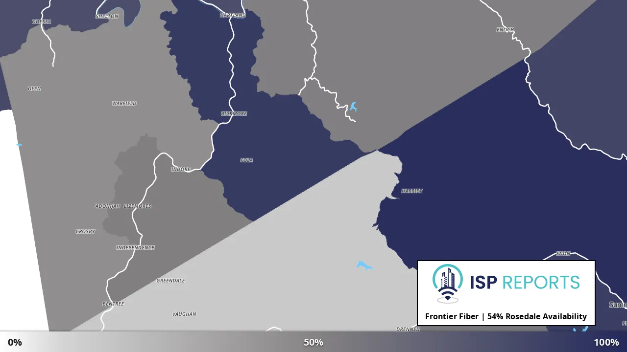 Rosedale, WV map of internet availability