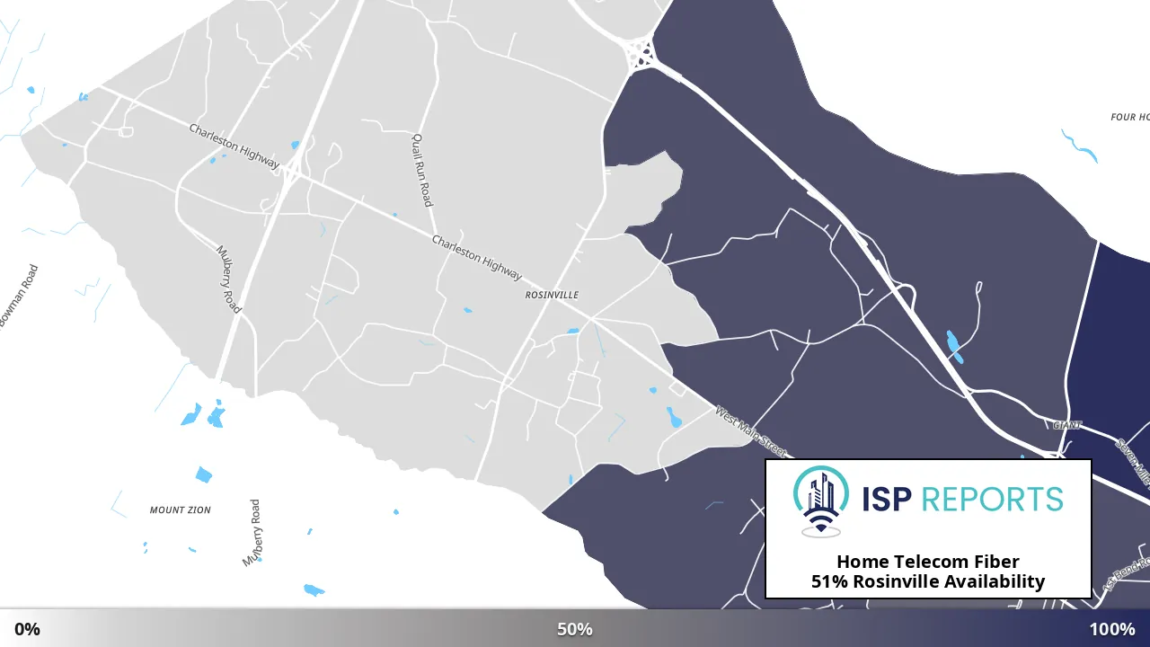 Rosinville, SC map of internet availability