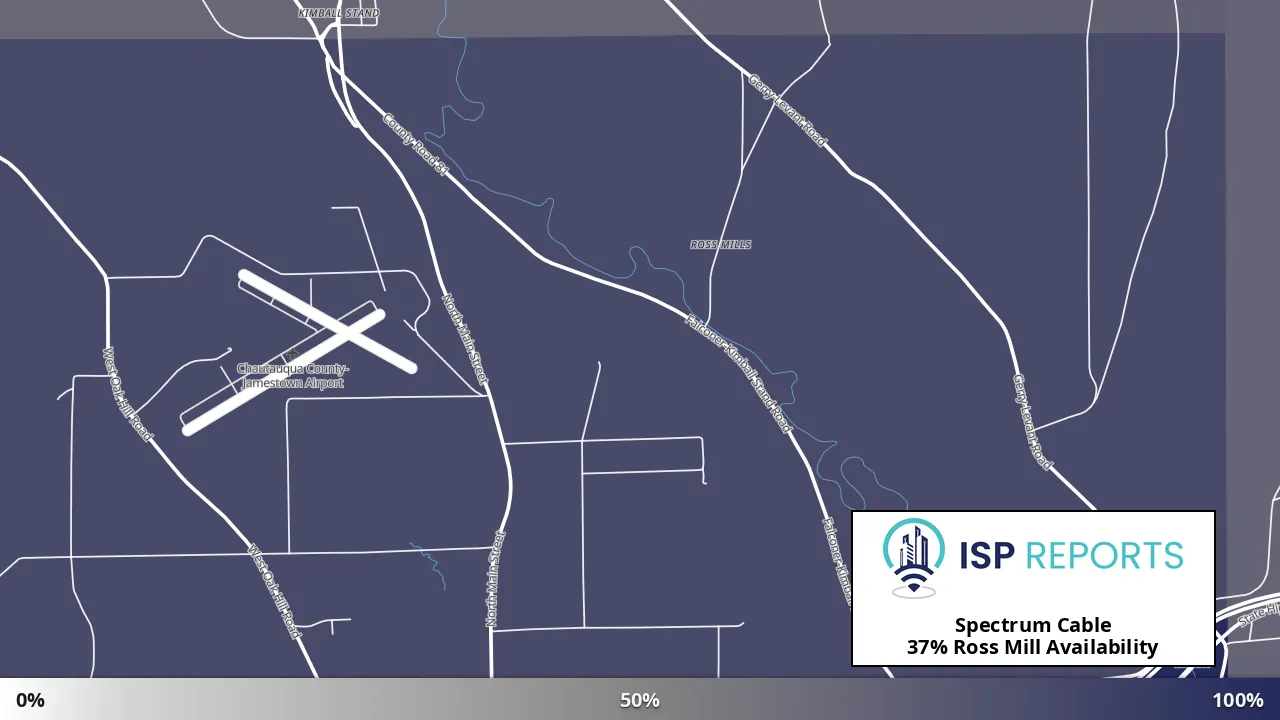 Ross Mill, NY map of internet availability