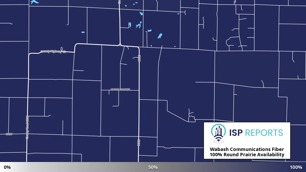 Round Prairie, IL map of internet availability