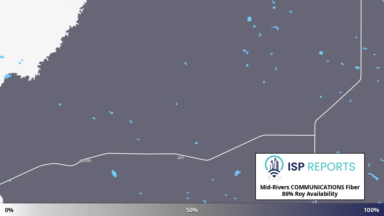 Roy, MT map of internet availability