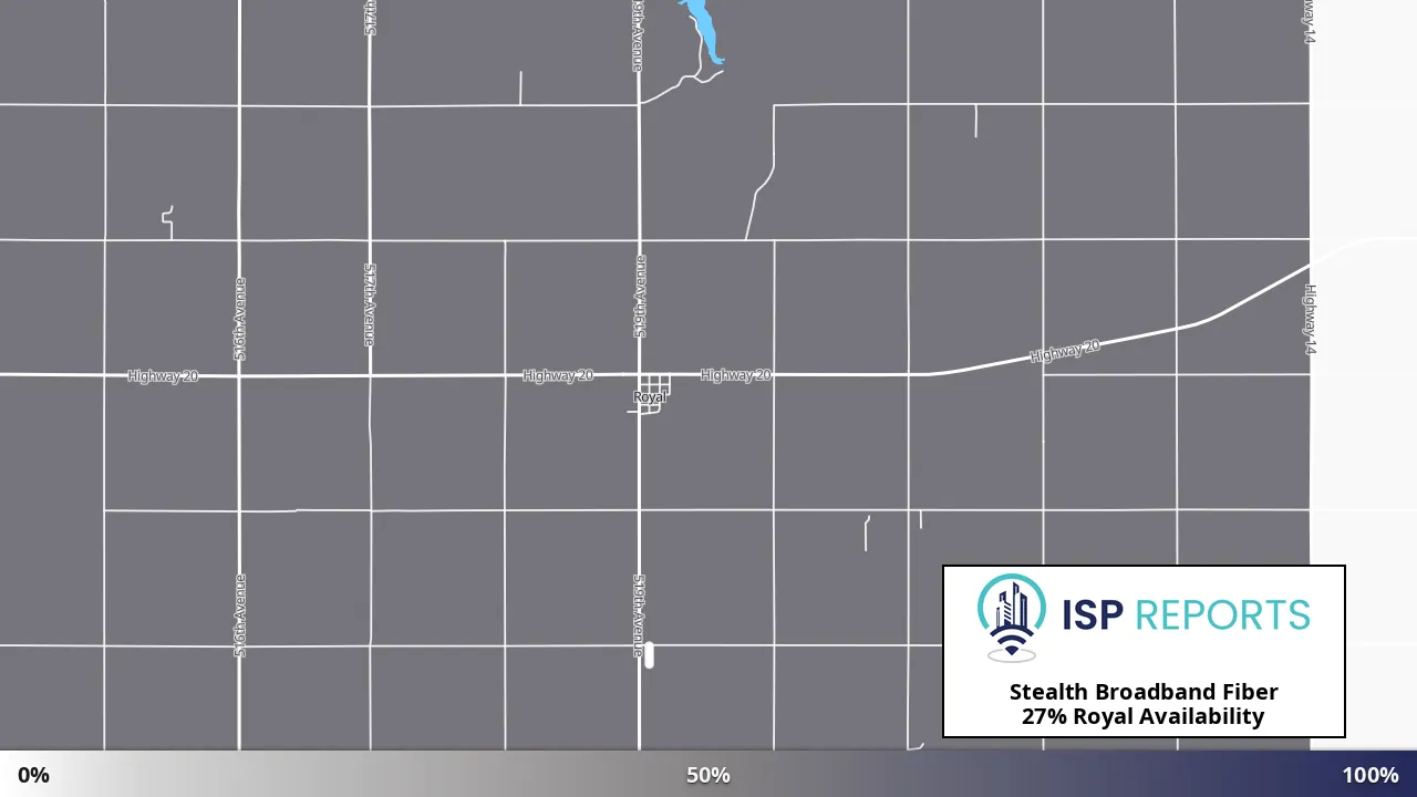 Royal, NE map of internet availability