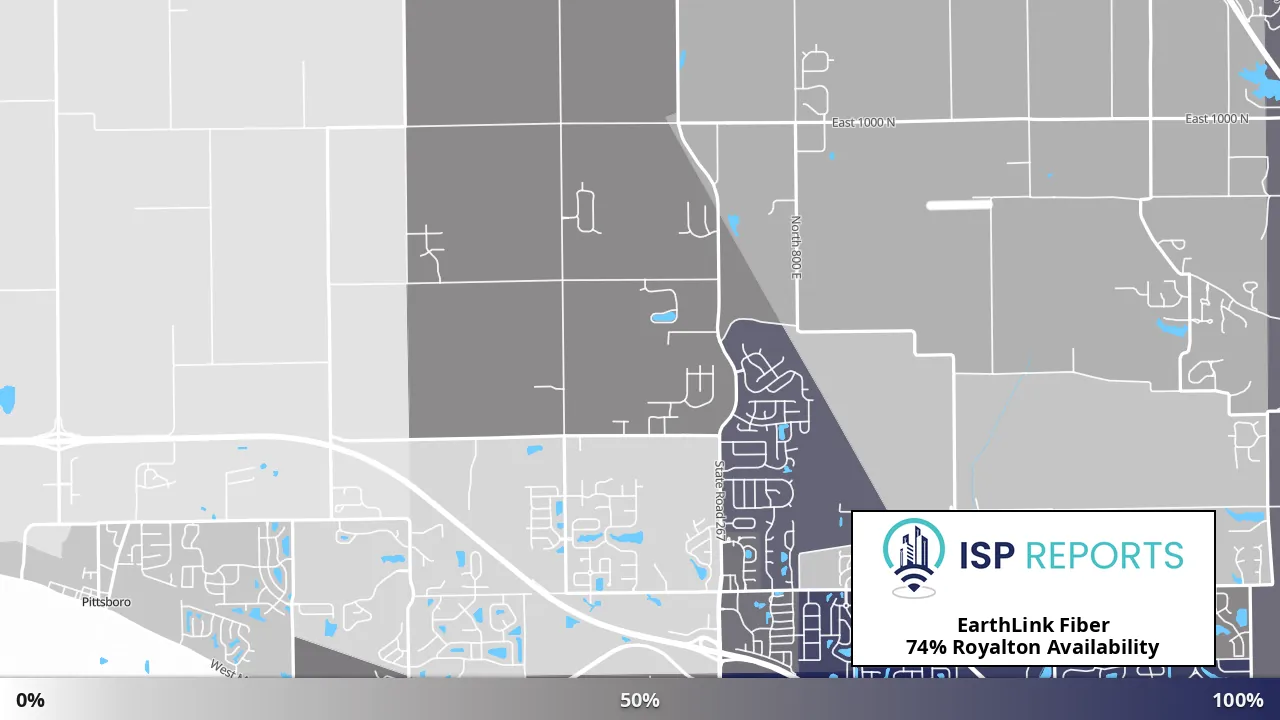Royalton, IN map of internet availability