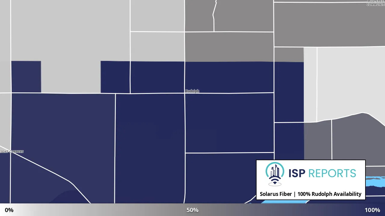 Rudolph, WI map of internet availability