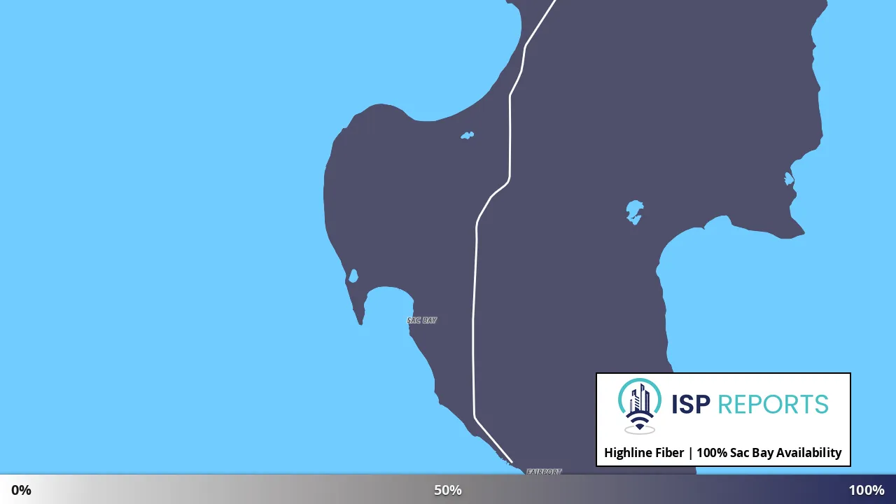 Sac Bay, MI map of internet availability