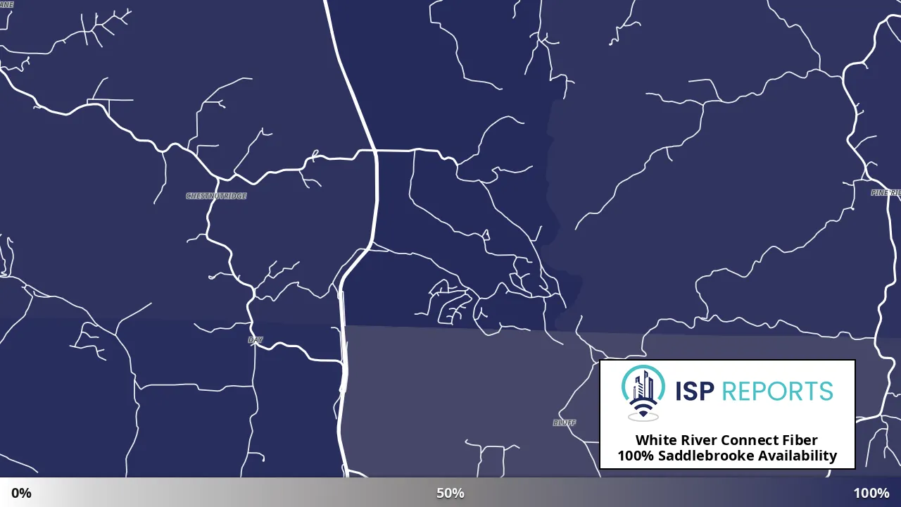 Saddlebrooke, MO map of internet availability