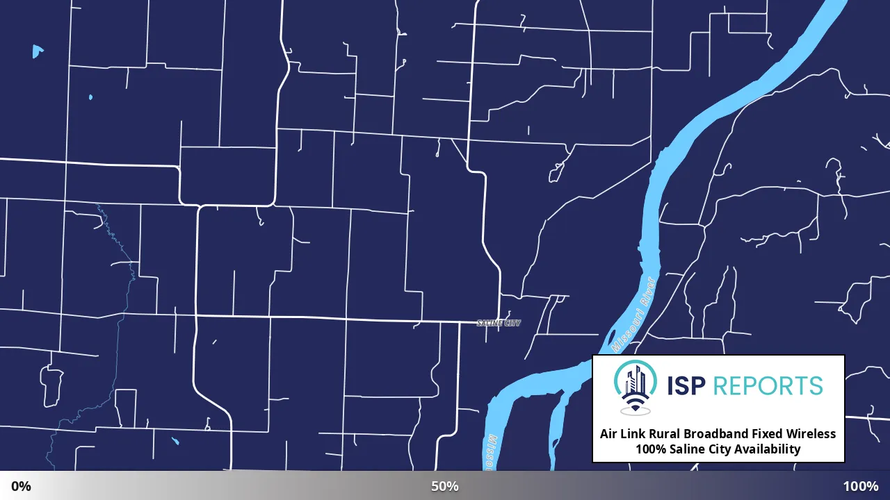 Saline City, MO map of internet availability