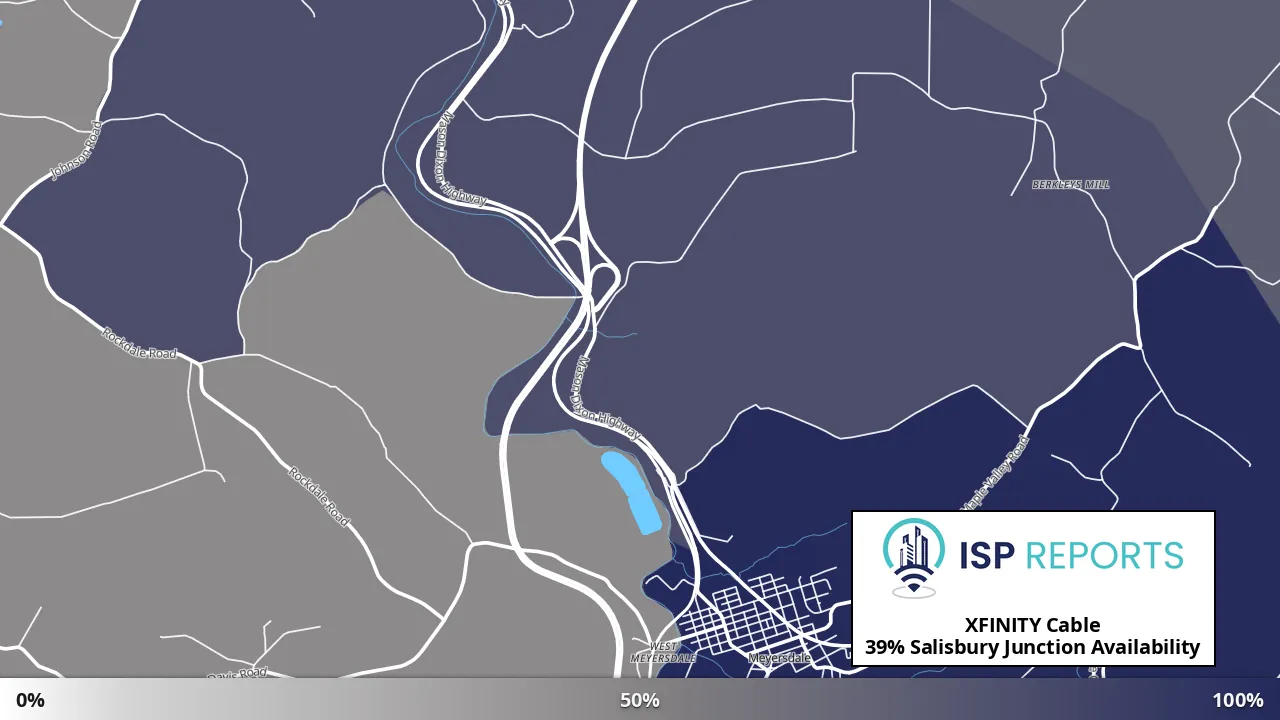 Salisbury Junction, PA map of internet availability