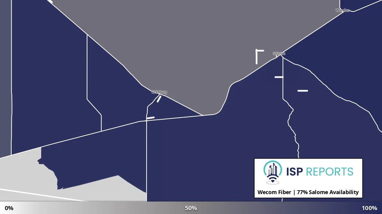 Salome, AZ map of internet availability
