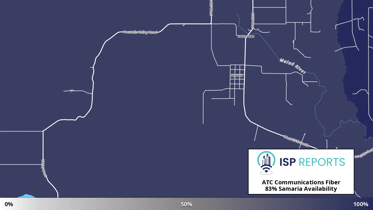 Samaria, ID map of internet availability