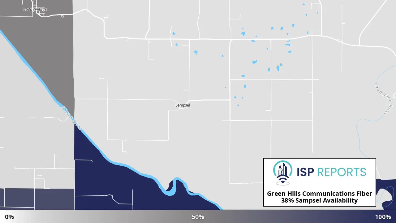 Sampsel, MO map of internet availability