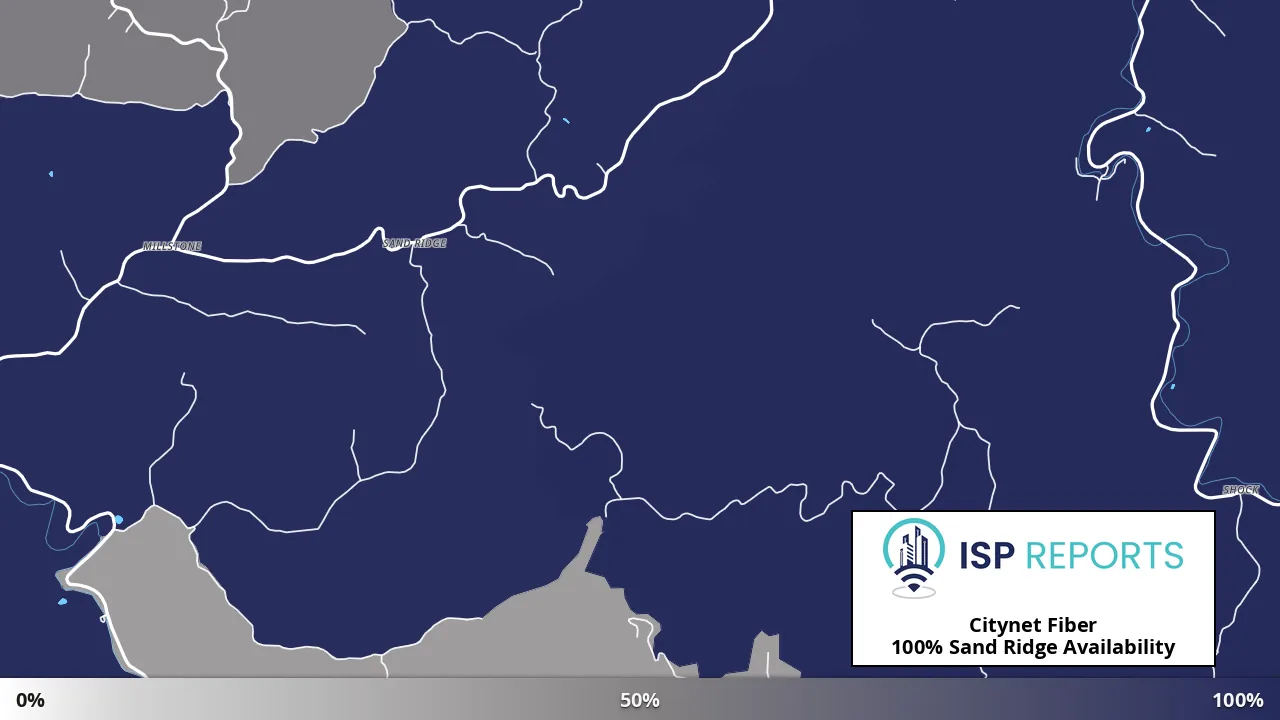 Sand Ridge, WV map of internet availability