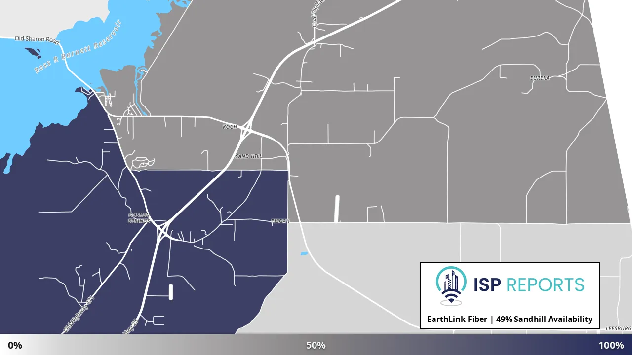 Sandhill, MS map of internet availability