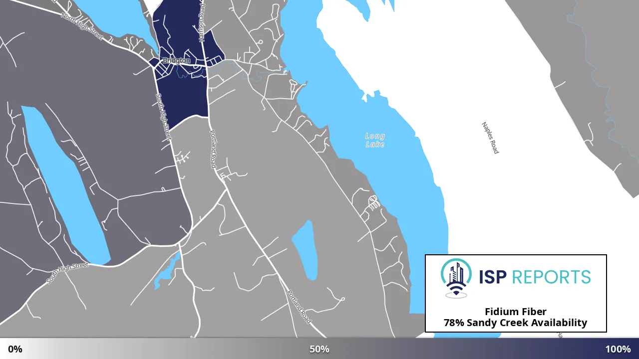 Sandy Creek, ME map of internet availability