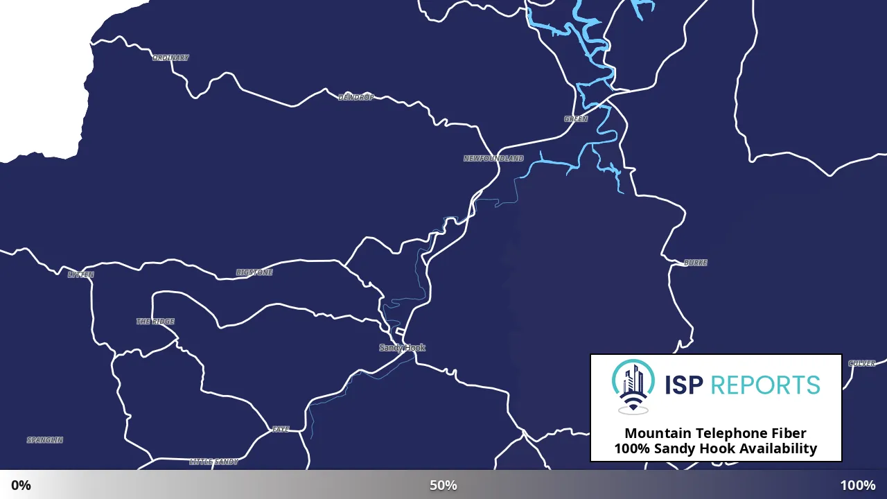 Sandy Hook, KY map of internet availability