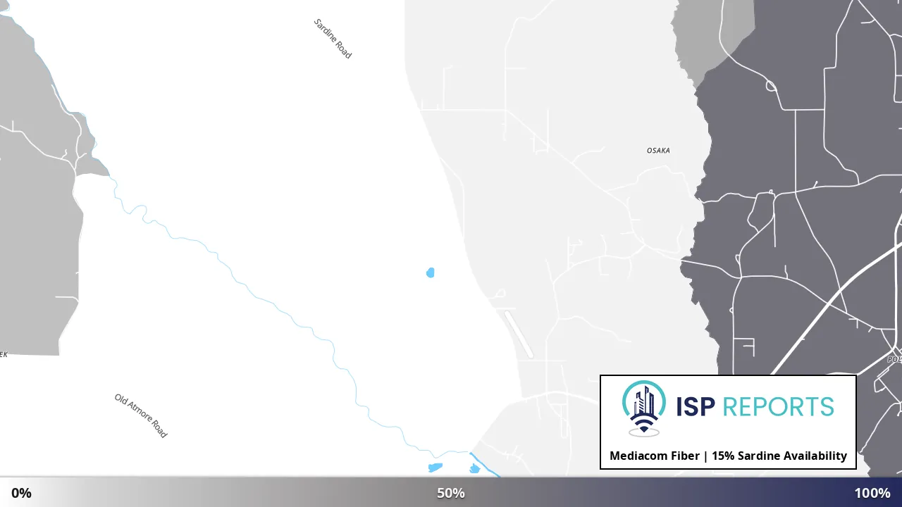 Sardine, AL map of internet availability