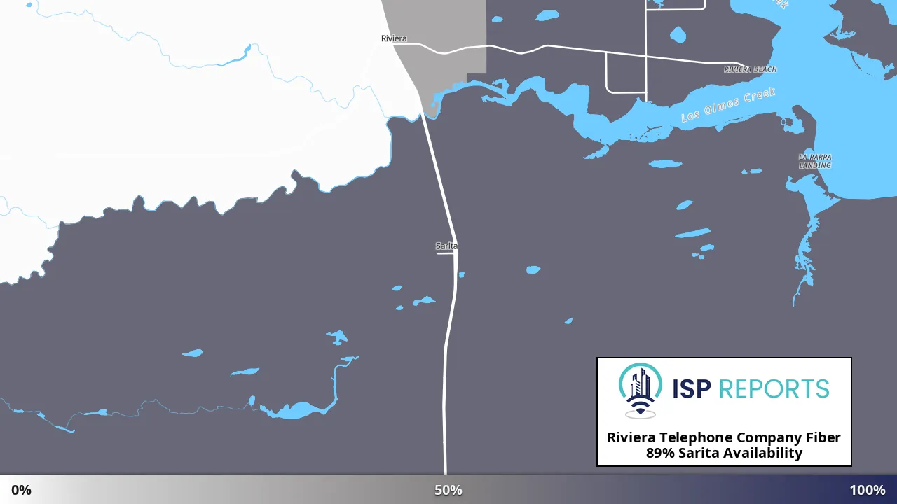 Sarita, TX map of internet availability