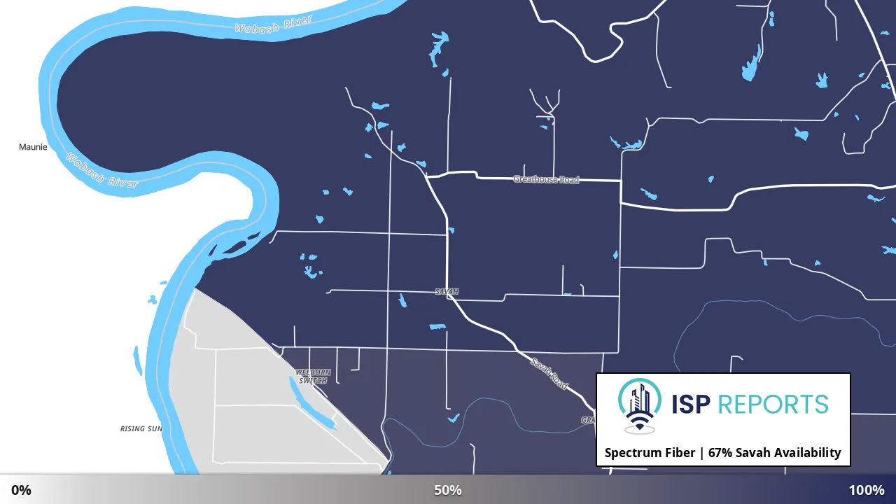 Savah, IN map of internet availability