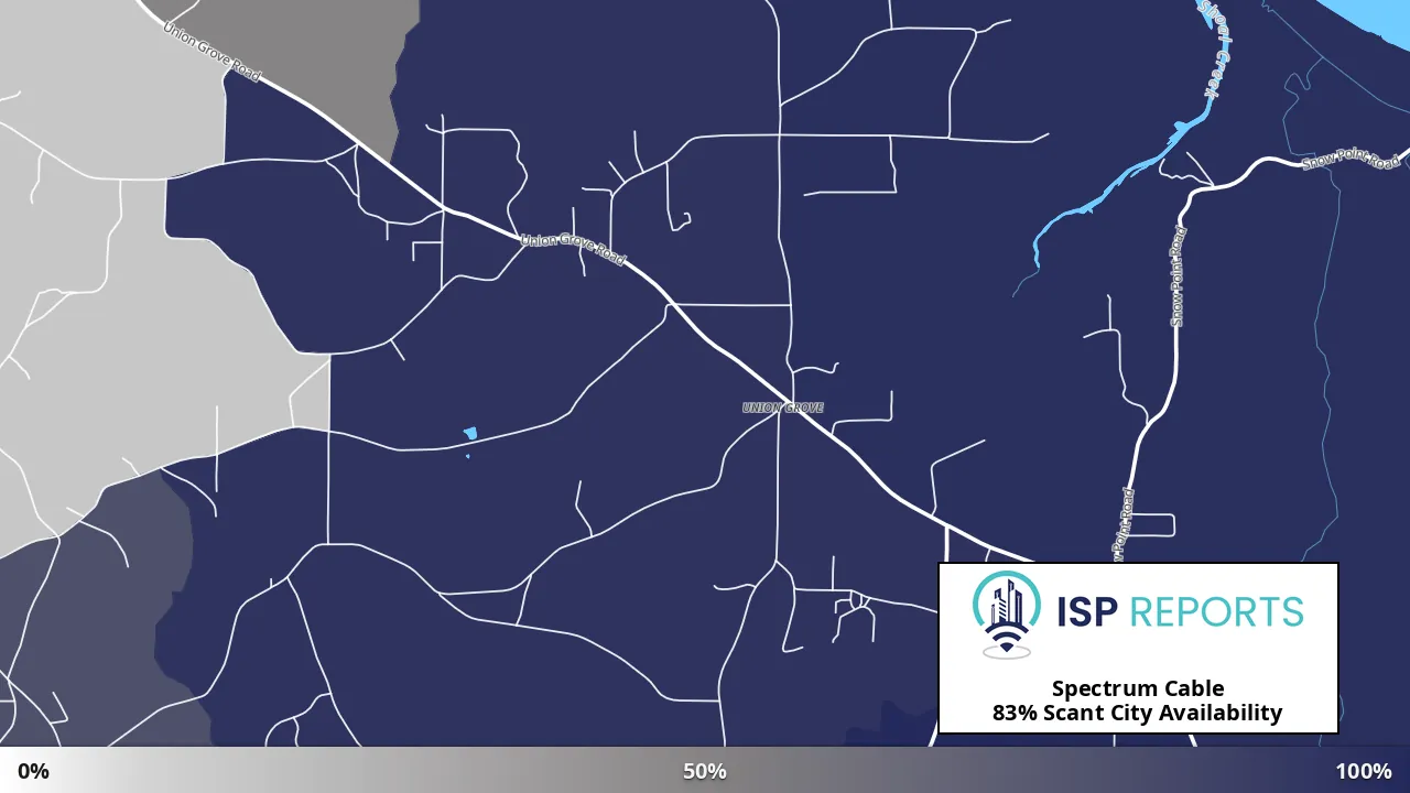 Scant City, AL map of internet availability