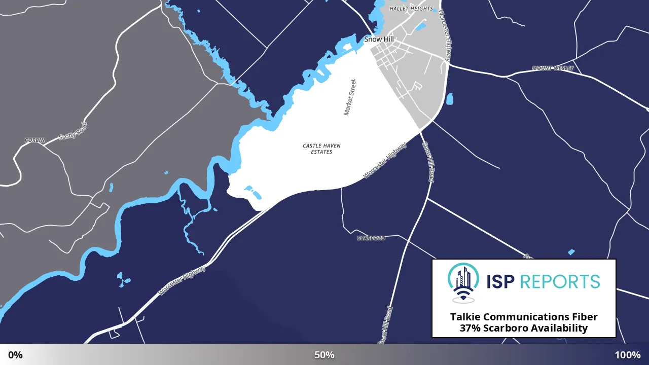 Scarboro, MD map of internet availability