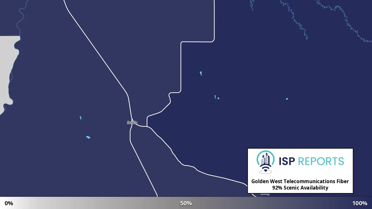 Scenic, SD map of internet availability