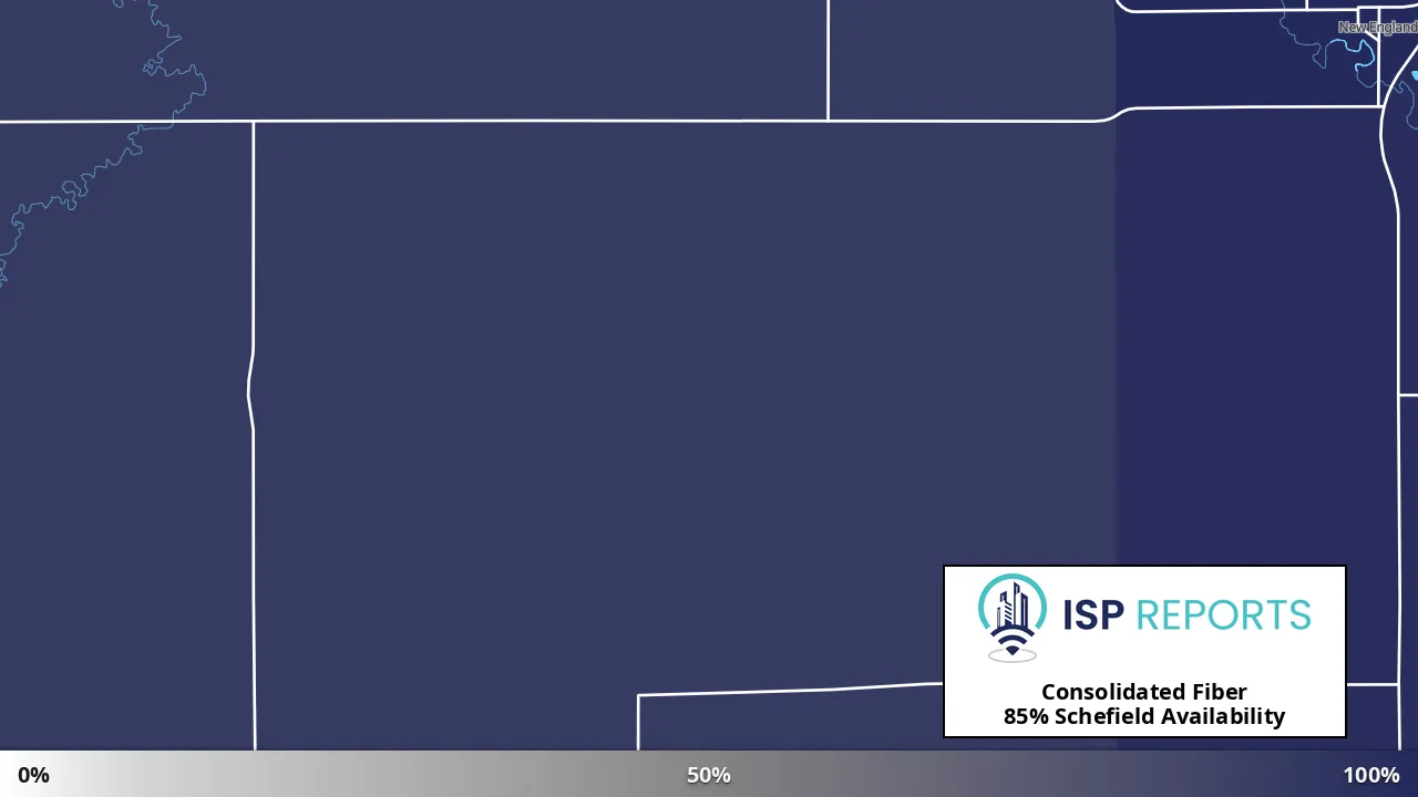 Schefield, ND map of internet availability