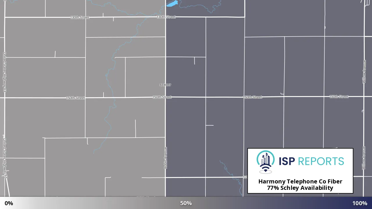 Schley, IA map of internet availability