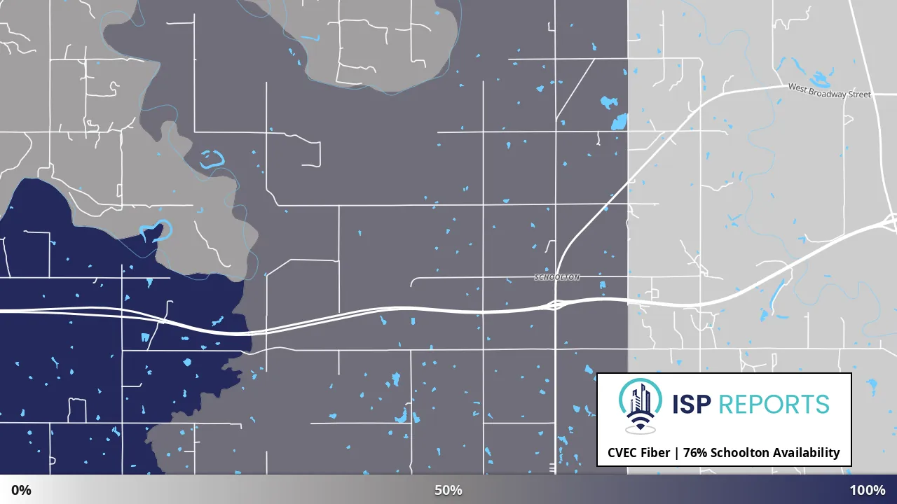 Schoolton, OK map of internet availability