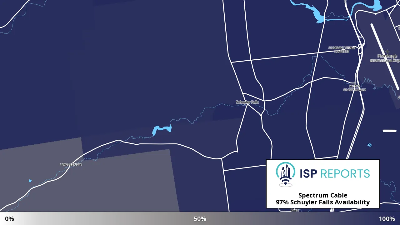 Schuyler Falls, NY map of internet availability