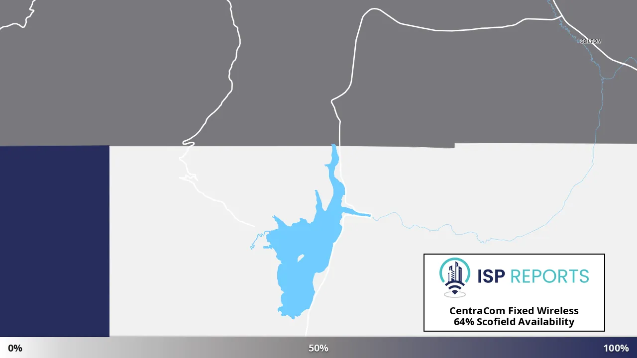 Scofield, UT map of internet availability
