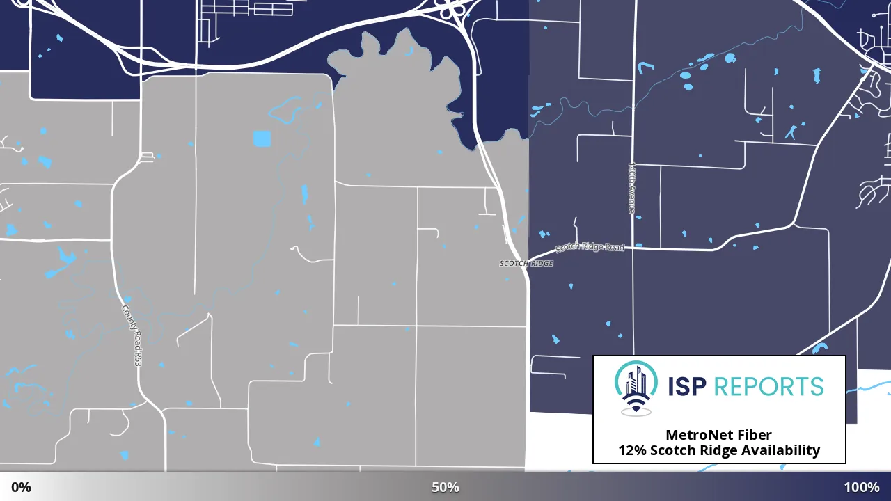 Scotch Ridge, IA map of internet availability