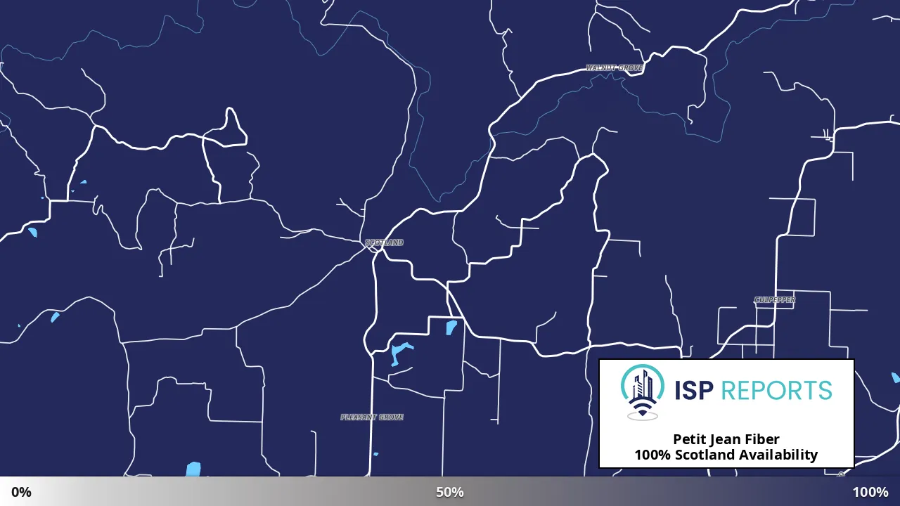 Scotland, AR map of internet availability