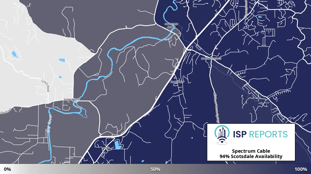 Scotsdale, MO map of internet availability