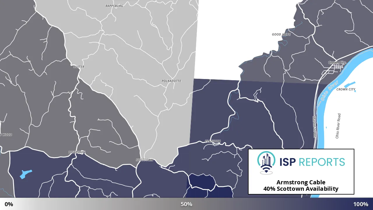 Scottown, OH map of internet availability
