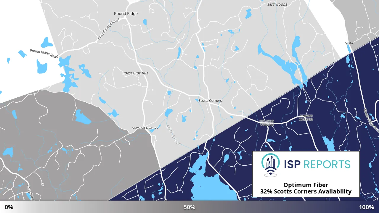 Scotts Corners, NY map of internet availability