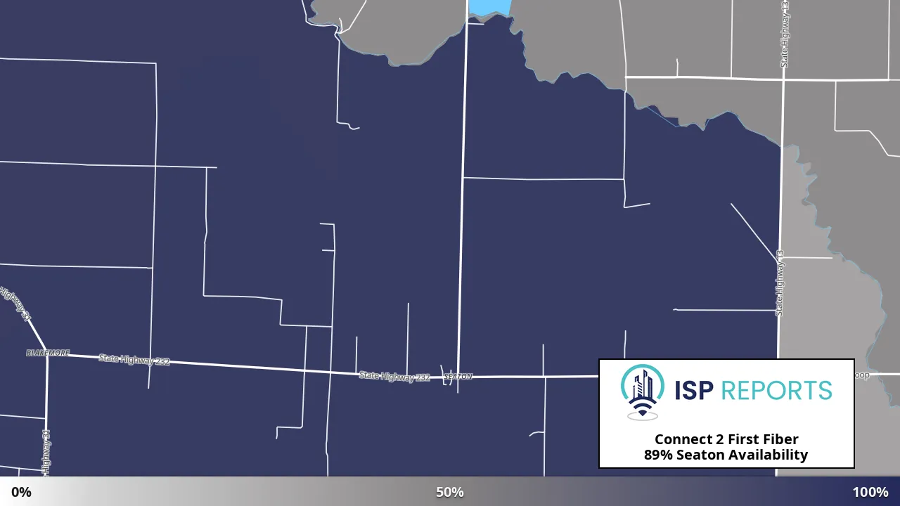 Seaton, AR map of internet availability