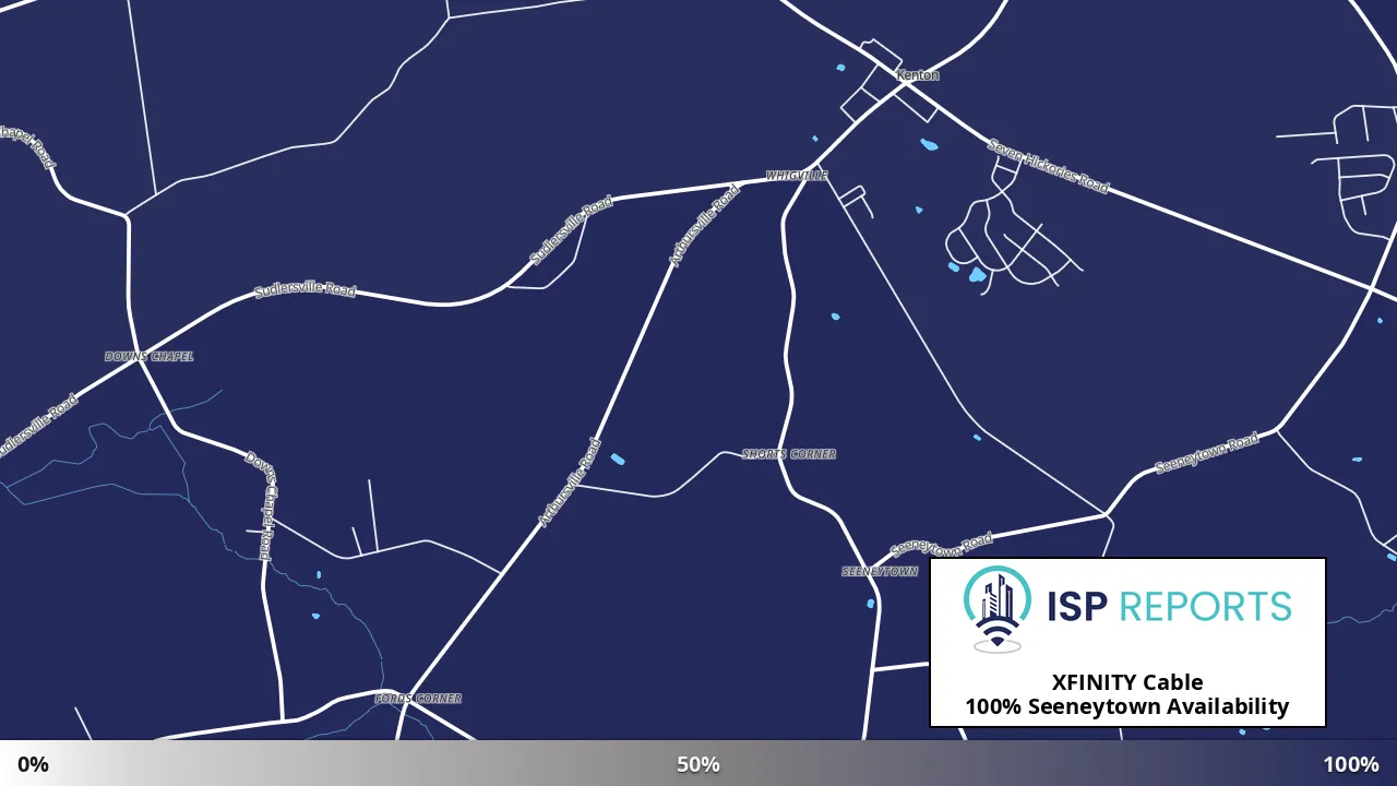 Seeneytown, DE map of internet availability