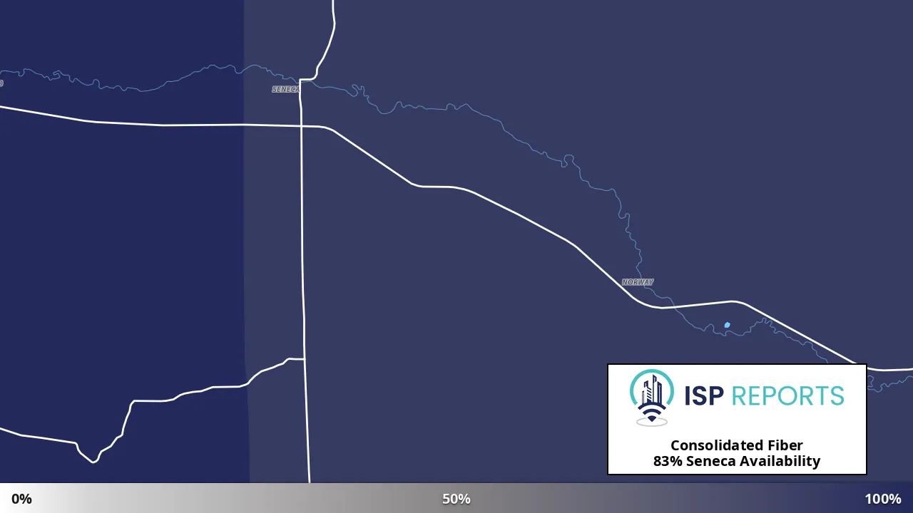 Seneca, NE map of internet availability
