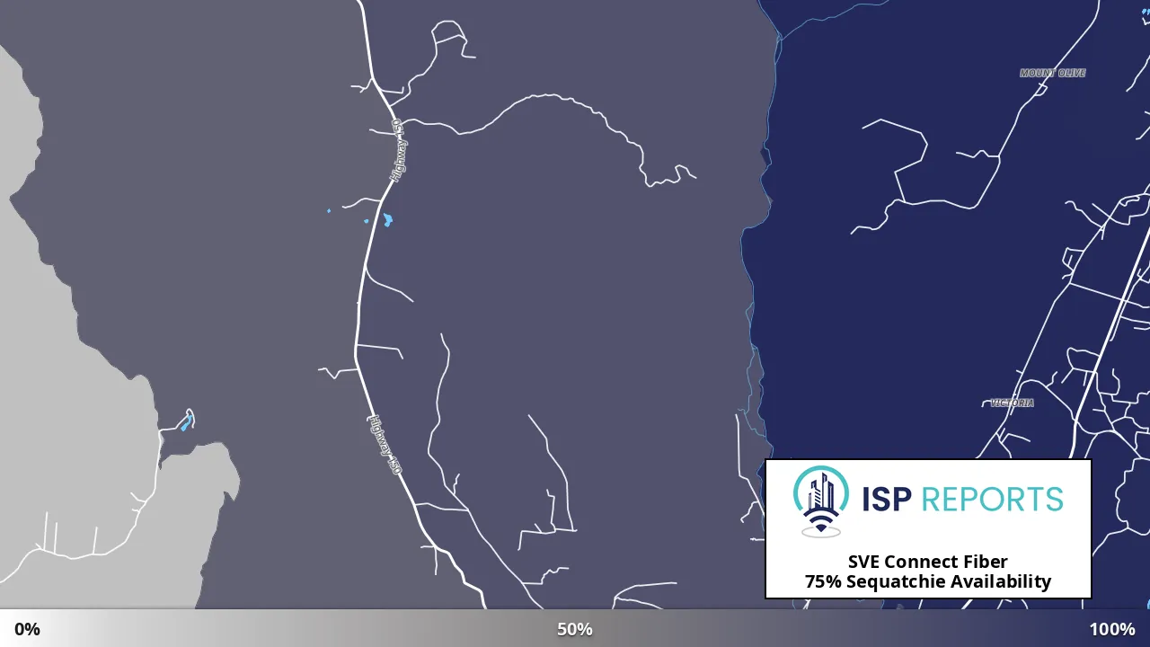 Sequatchie, TN map of internet availability