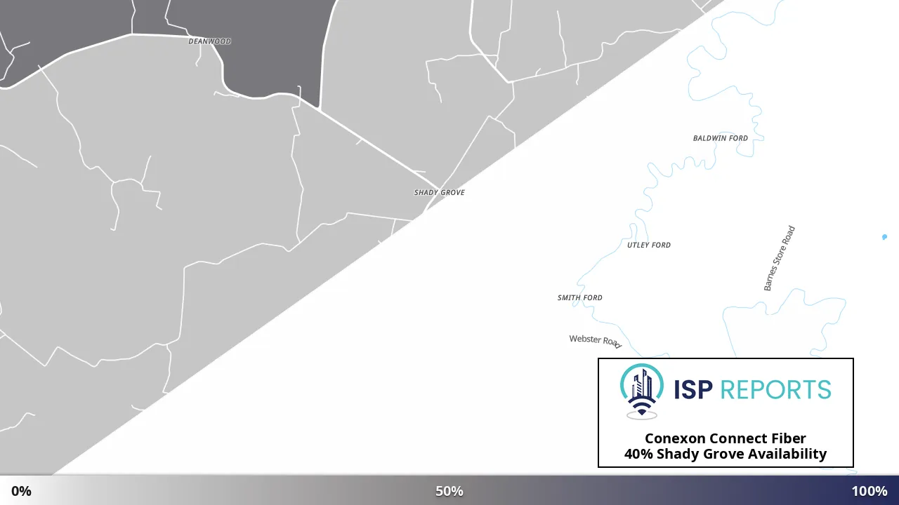 Shady Grove, KY map of internet availability