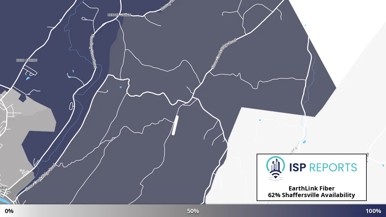 Shaffersville, PA map of internet availability