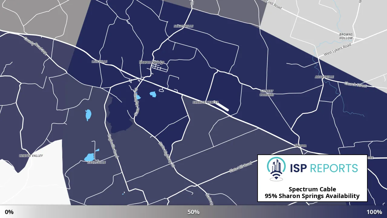Sharon Springs, NY map of internet availability