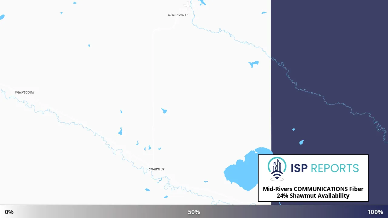 Shawmut, MT map of internet availability