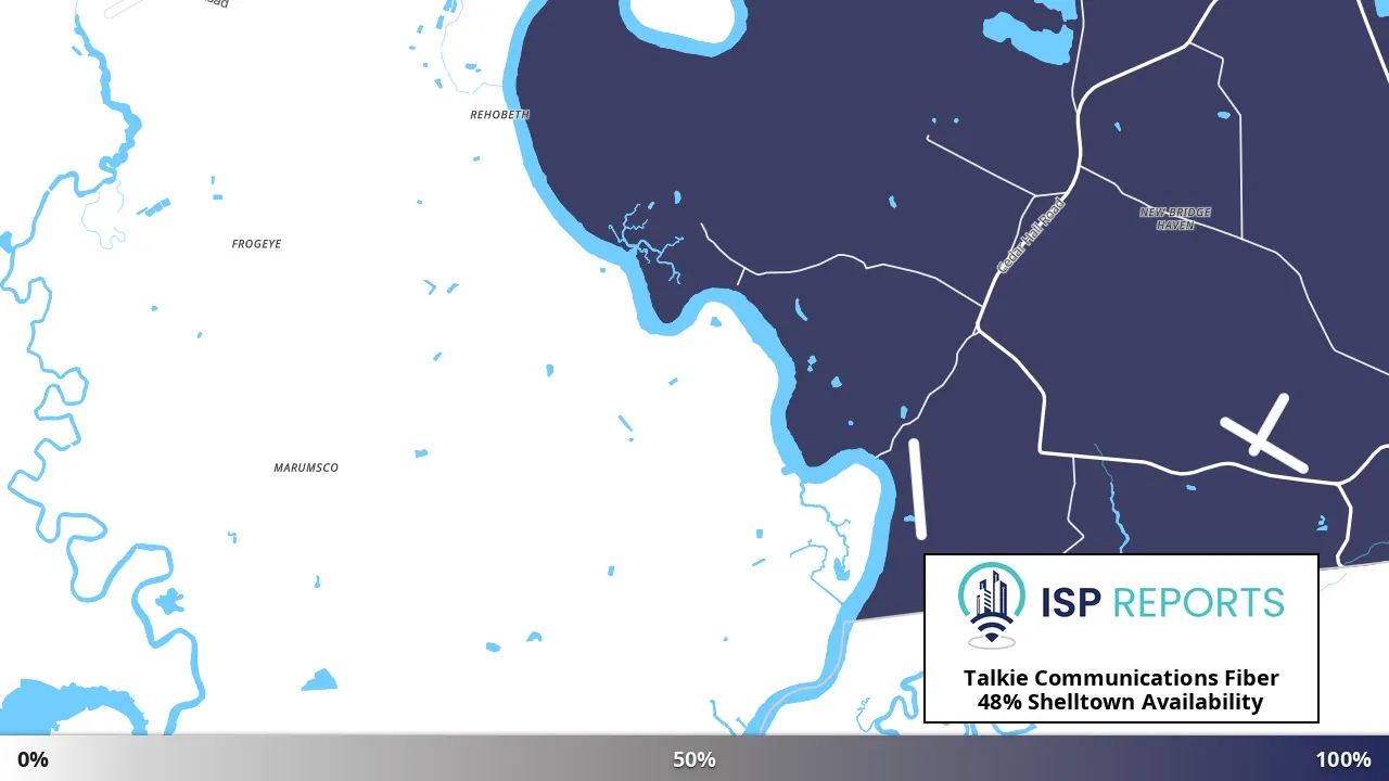 Shelltown, MD map of internet availability