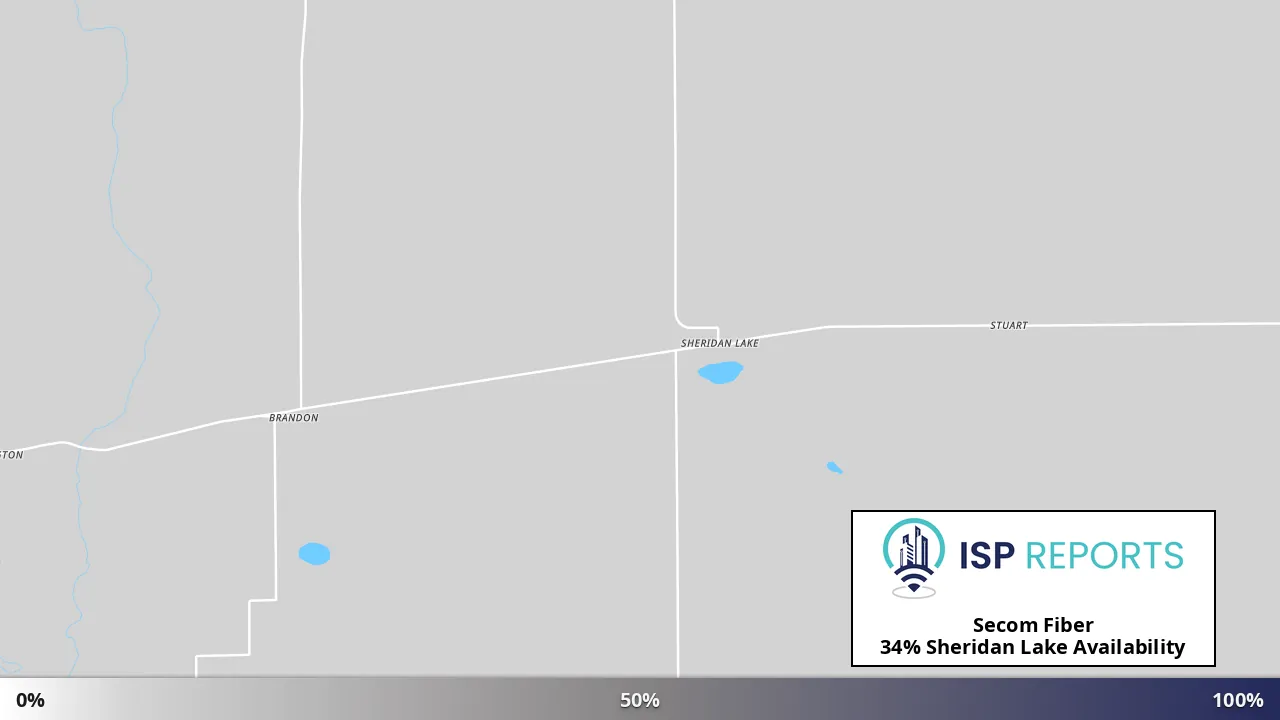 Sheridan Lake, CO map of internet availability