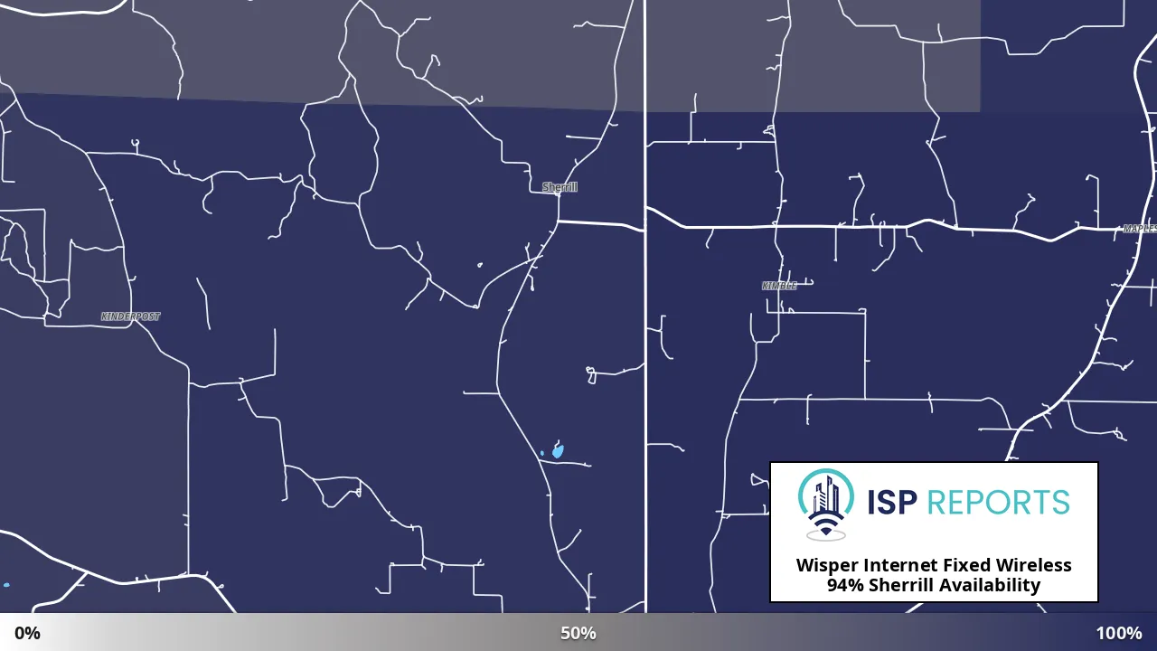 Sherrill, MO map of internet availability